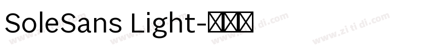 SoleSans Light字体转换